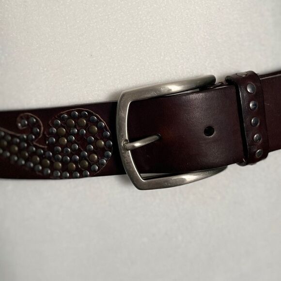 XX Secolo studded leather belt main image 8